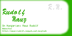 rudolf mauz business card